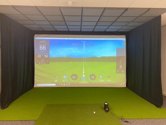 Foam and Faux Leather, Wall and Ceiling Protection. | Golf Swing Systems