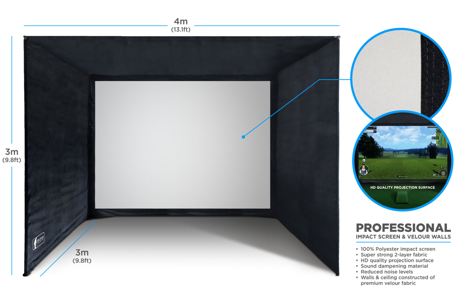 Rapsodo Sim Space Full Simulator Setup | Golf Swing Systems